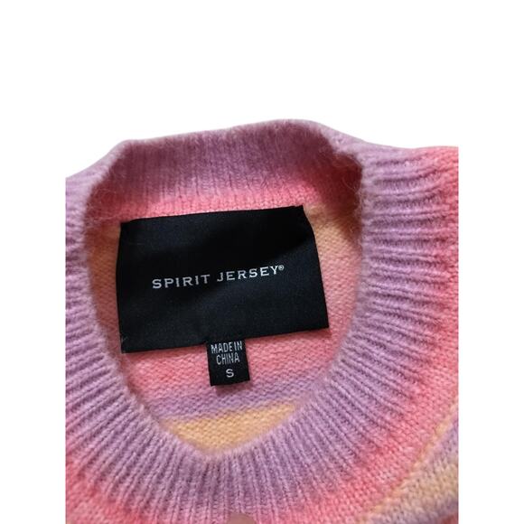 New Spirit Jersey Psychedelic mushroom knit oversized unisex sweater size S - Picture 12 of 12